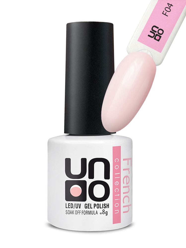 UNO, F04 Гель-лак цветной French Collection, 8 г 