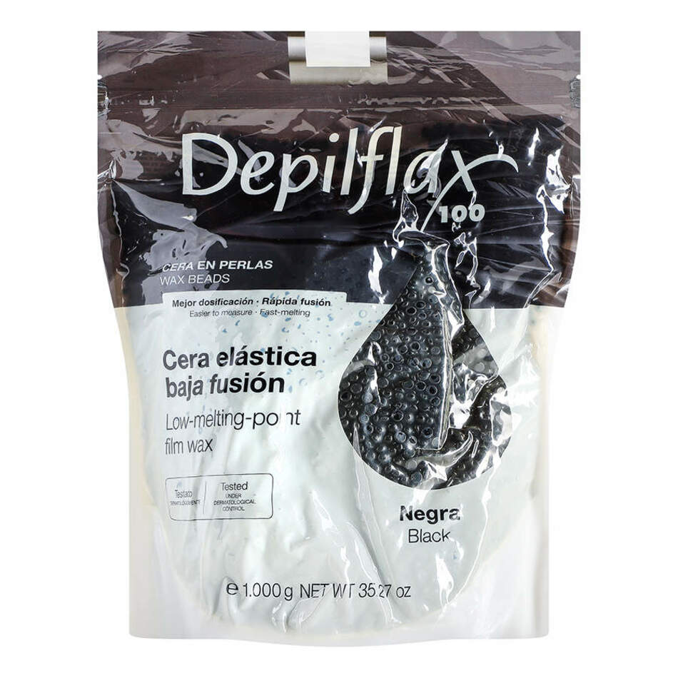 Depilflax Воск Пленочный EXTRA Elastic, в гранулах, Черный 1000 гр