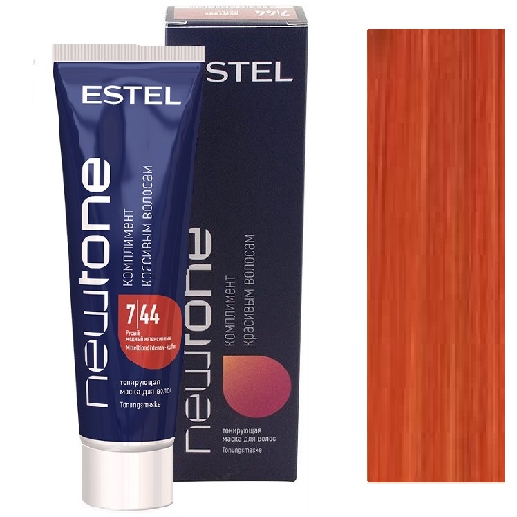 NEWTONE Тонирующая маска для волос 7/44 60мл