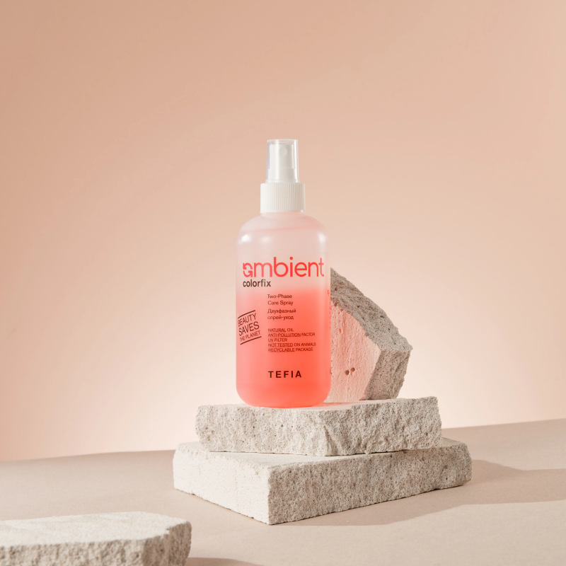TEFIA AMBIENT COLORFIX Двухфазный спрей-уход для окрашенных волос, 250 мл.