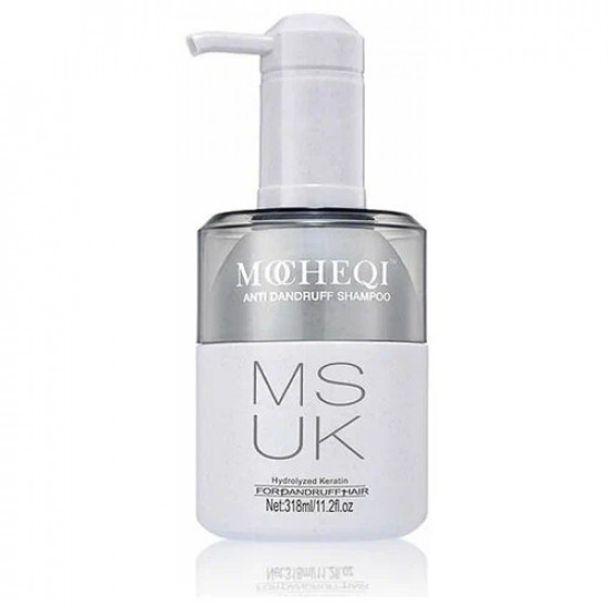 MOCHEQI Шампунь против перхоти с гидролизованным кератином и маслом жожоба 318мл
