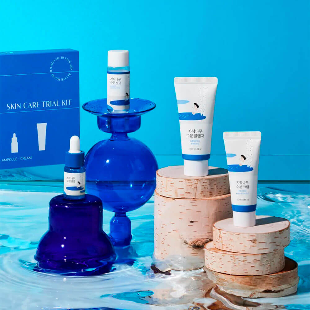 ROUND LAB Travel-набор средств с берёзовым соком Birch Juice Trial Kit