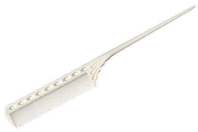 Расчёска с хвостиком белая YS-115 white