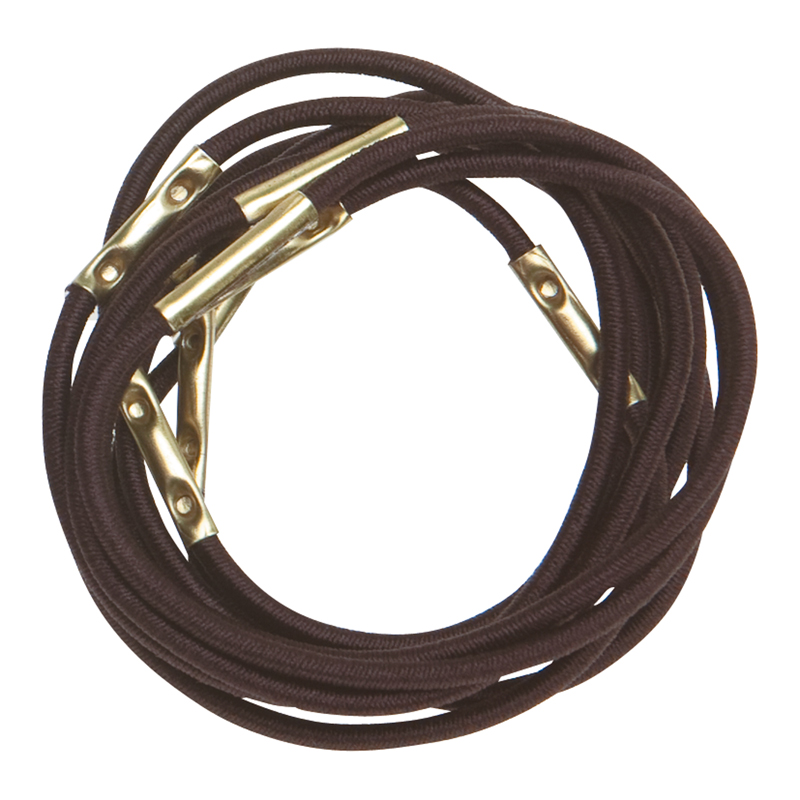 Резинки для волос коричневые, midi (10 шт) DEWAL