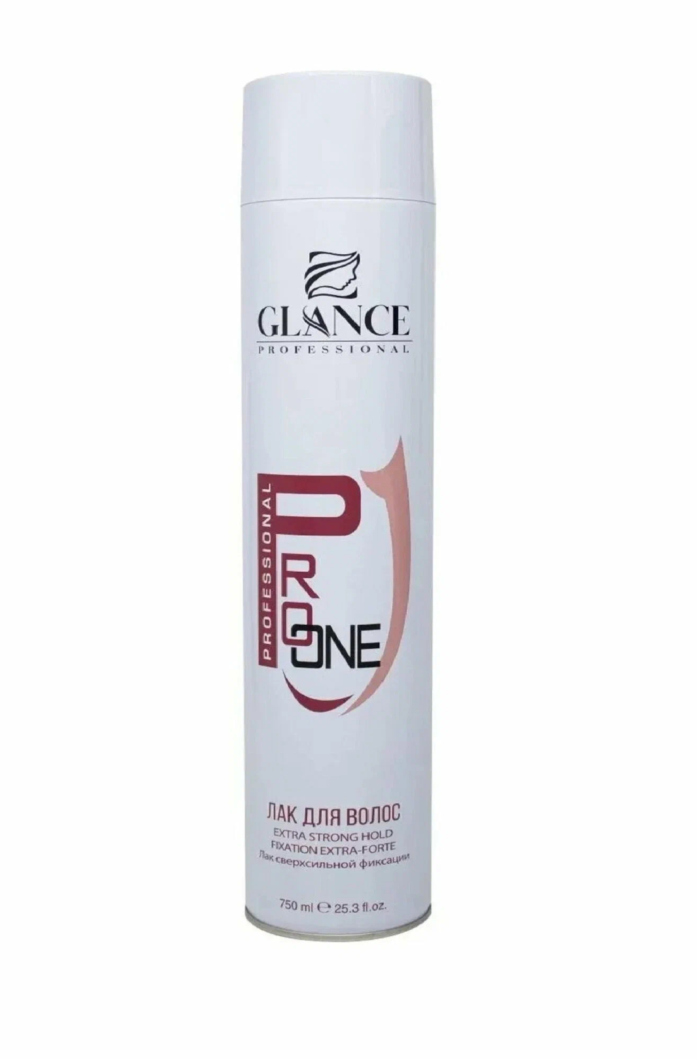Glance Professional Лак для волос PRO ONE HAIR Сверхсильная Фиксация 750 мл