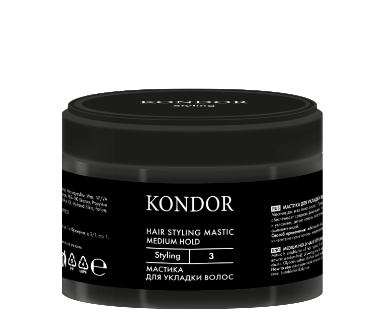 KONDOR Мастика для укладки волос средней фиксации 50г