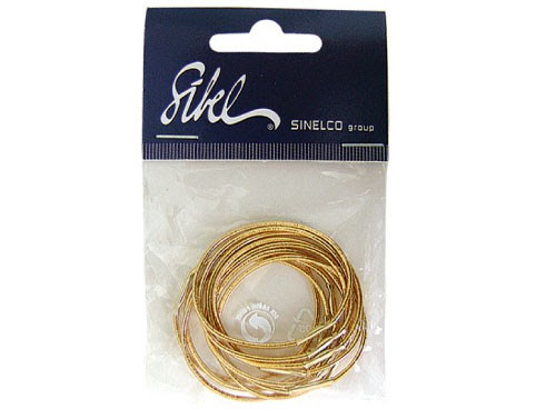 Резинки для волос 10 золотые. SIBEL