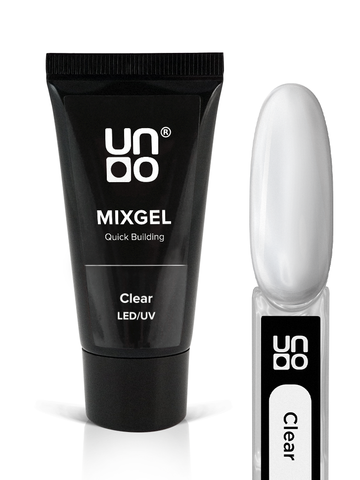 UNO, Полиакриловый гель MIXGEL Clear, прозрачный, туба 30 г 