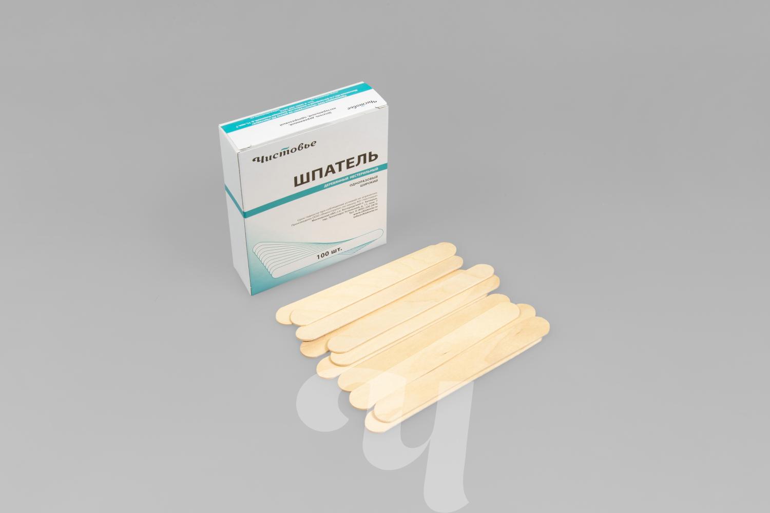 Шпатель деревянный 100шт/упк