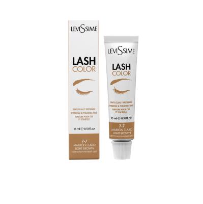 LeviSsime №7.7 Светло-коричневая Краска для бровей и ресниц Lash Color 15 мл. арт.4525