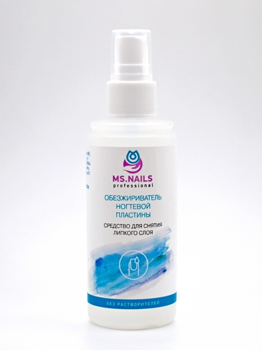 Ms.Nails Обезжириватель ногт.пластины и снятие липкого слоя 100мл спрей