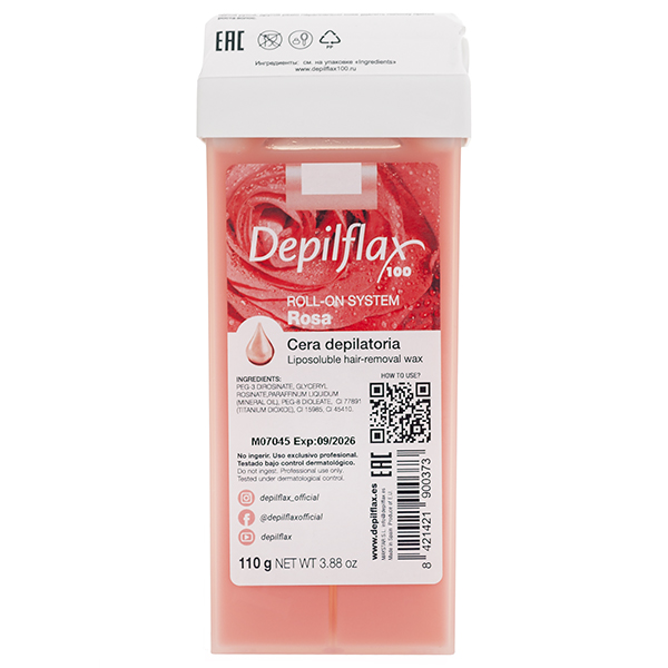 Восковой картридж д/всех типов кожи Depilflax 110 гр розовый