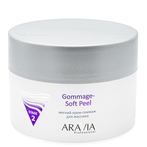 ARAVIA Professional" Мягкий крем-гоммаж для массажа Gommage - Soft Peel, 150 мл