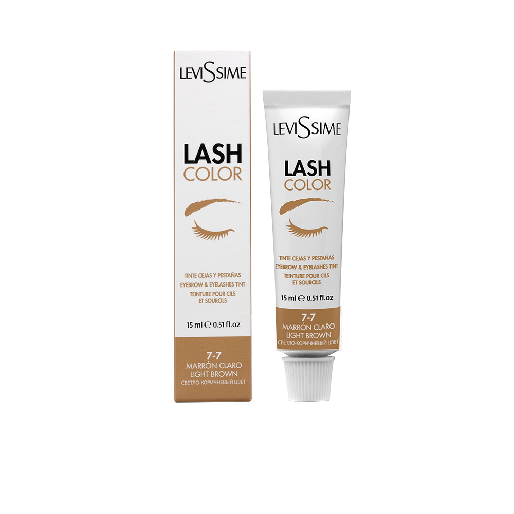LeviSsime №7.7 Светло-коричневая Краска для бровей и ресниц Lash Color 15 мл. арт.4525