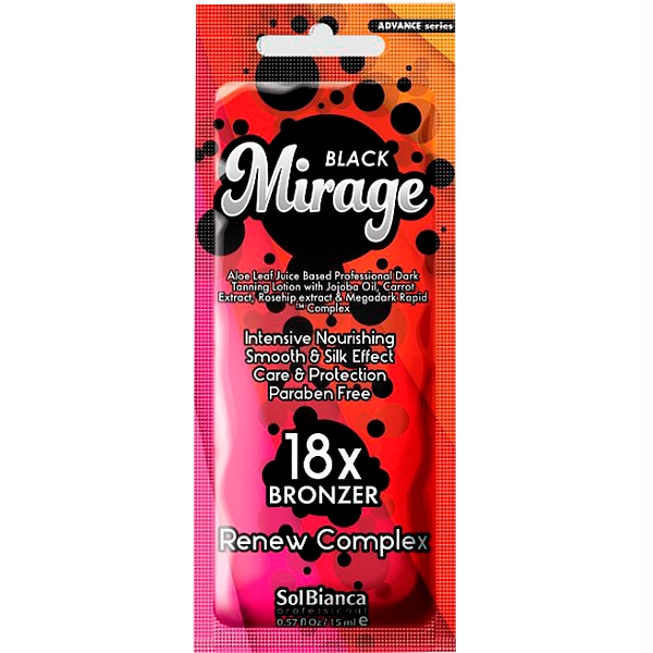 Крем Mirage (18) с маслом жожоба,экстрактом морковки,экстрактом шиповника и бронзантами15мл