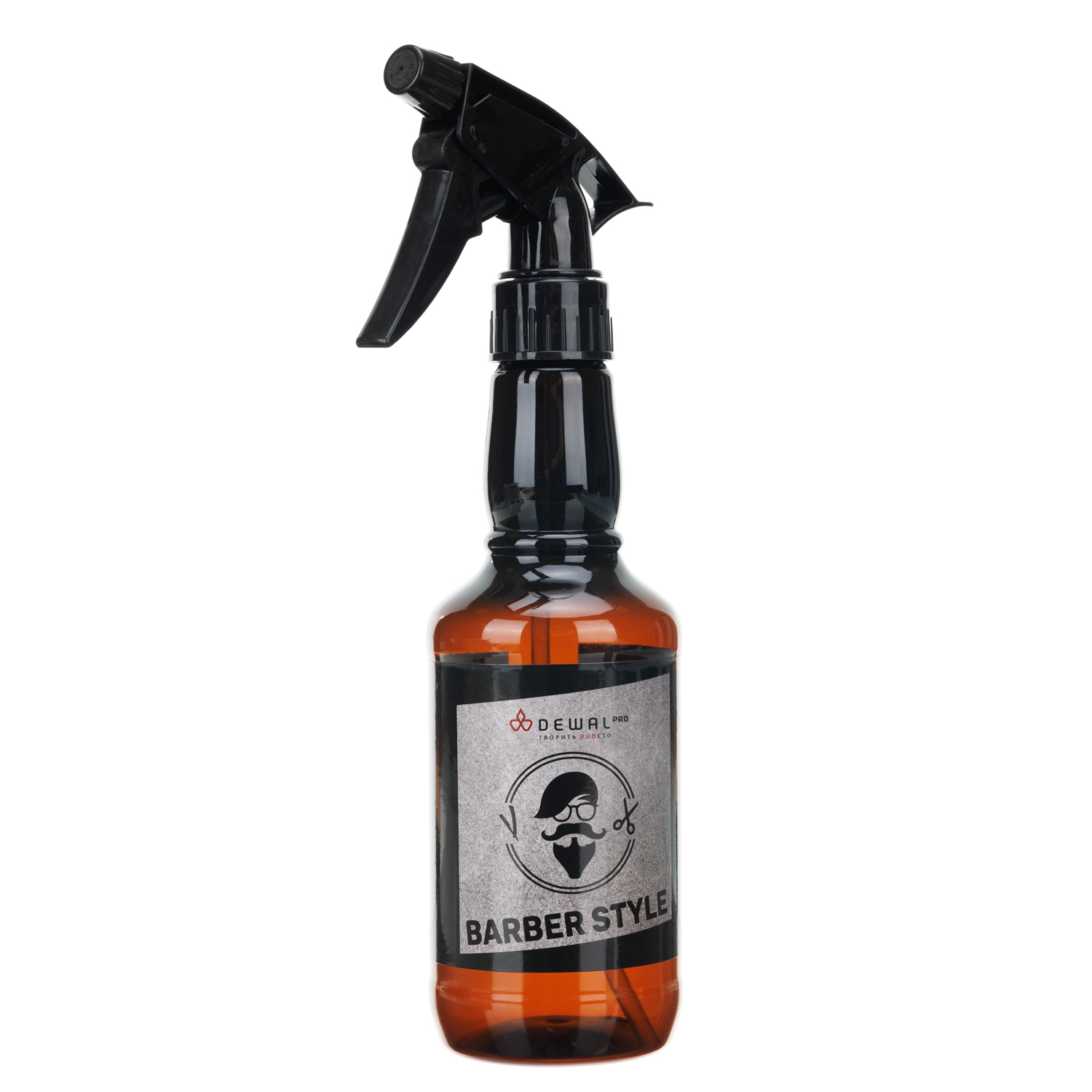 Распылитель DEWAL "BARBER STYLE", пластиковый, коричневый, 350 мл