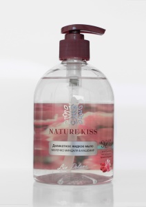LIFE NATURE KISS МЫЛО Деликатное жидкое МОЛОЧКО МИНДАЛЯ & КАШЕМИР, 480мл
