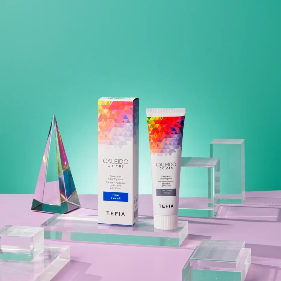 Пигмент прямого действия для волос Синий CALEIDO COLORS 100мл TEFIA