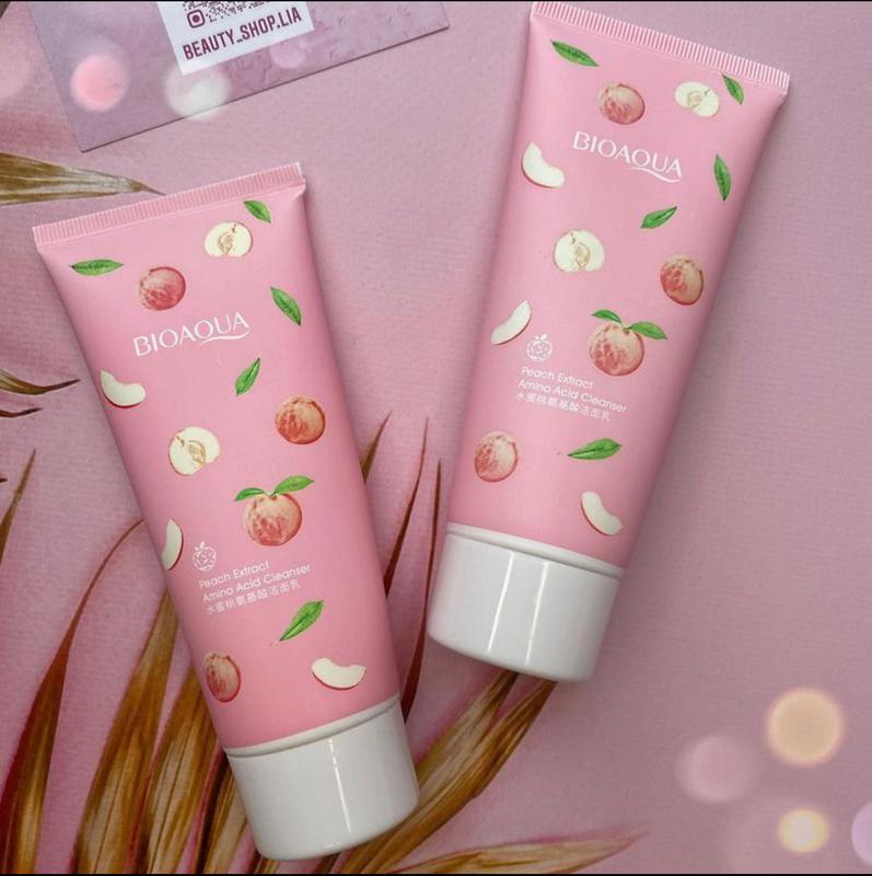 Bioaqua Пенка для умывания с экстрактом персика, 100 гр 