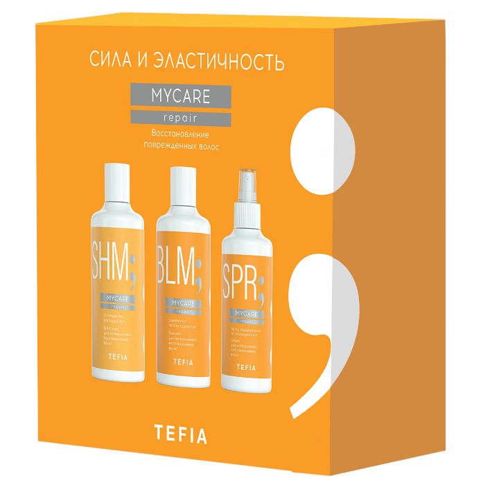 Набор Сила и Эластичность. Восстановление поврежд. волос (шампунь+бальзам+спрей)
