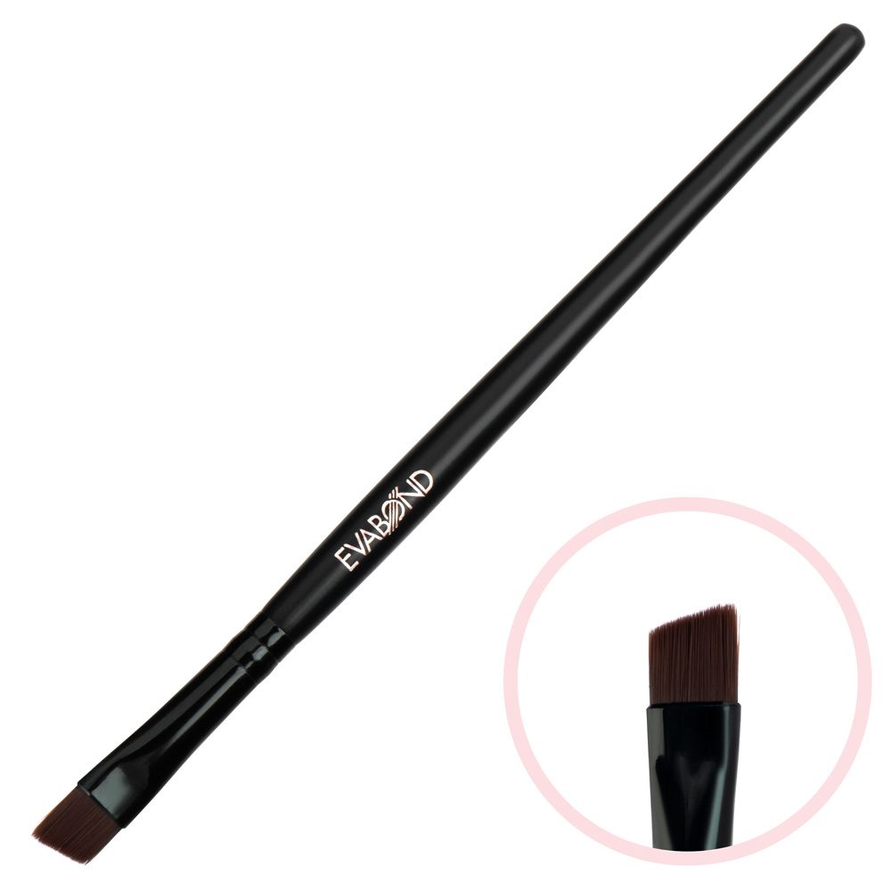 Кисть макияжная для бровей скошенная №3 Black