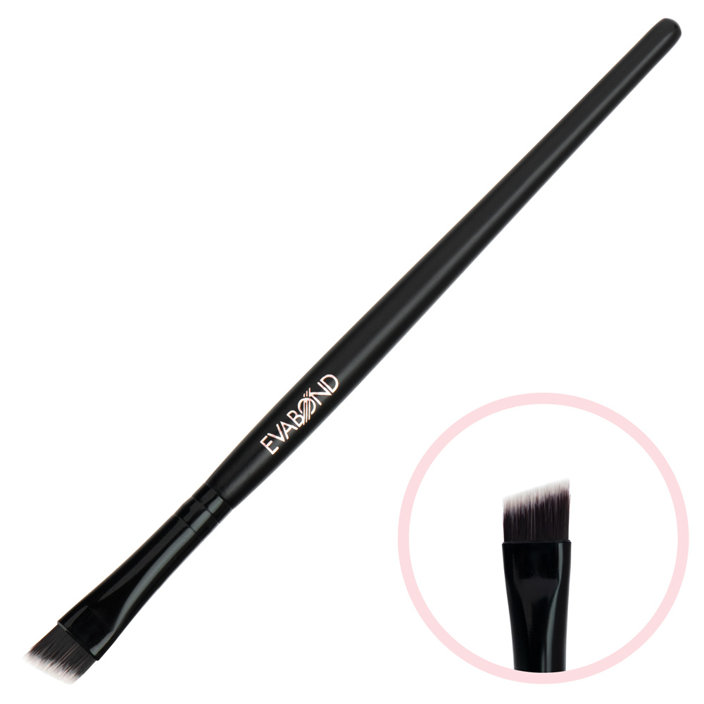 Кисть макияжная для бровей скошенная №2 Black