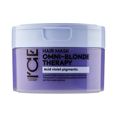 ICE Тонирующая маска для  светлых волос OMNI-BLONDE THERAPY HAIR  MASK