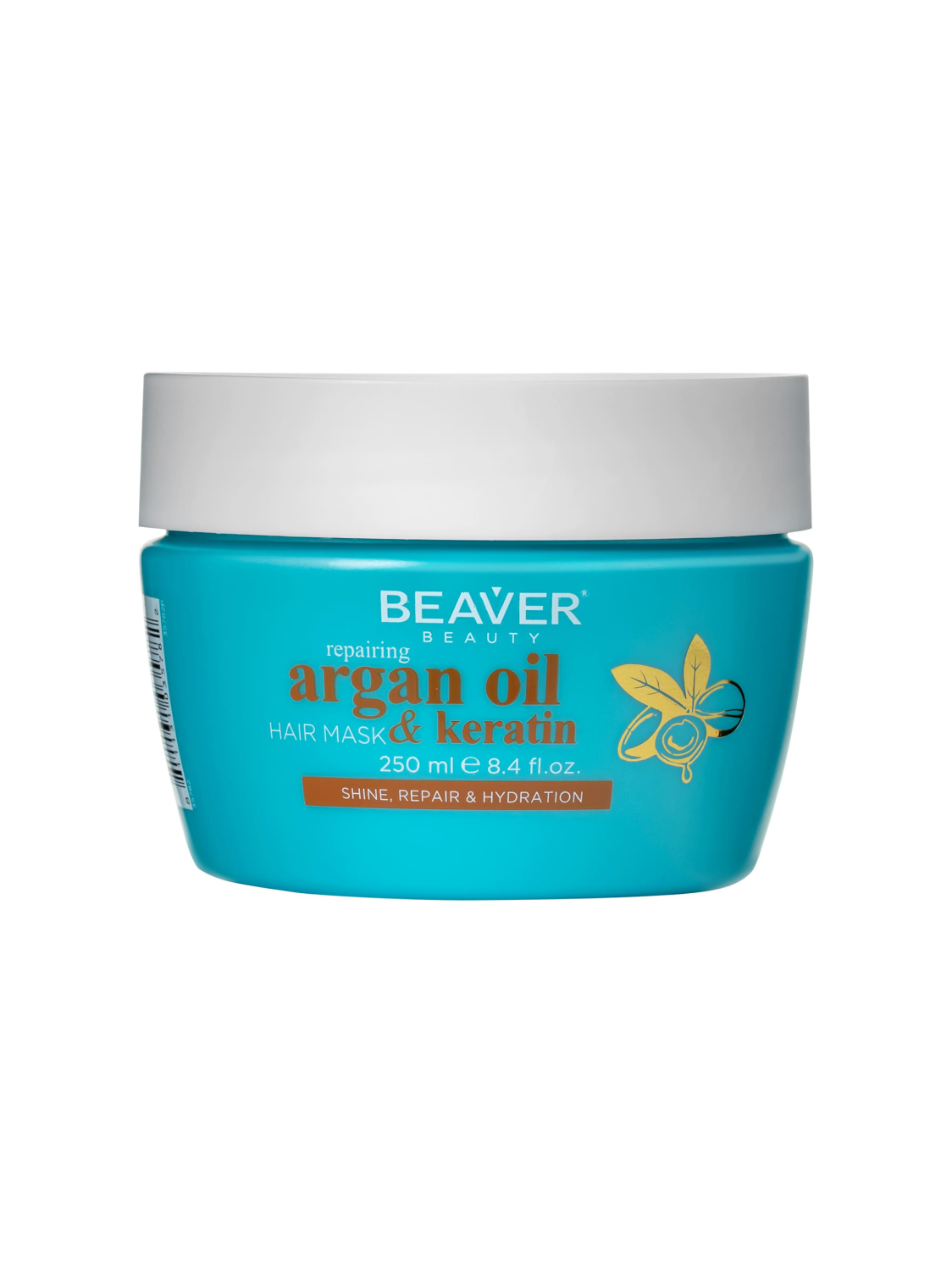 BEAVER, Маска разглаживающая с маслом Арганы и кератином, 250 мл.