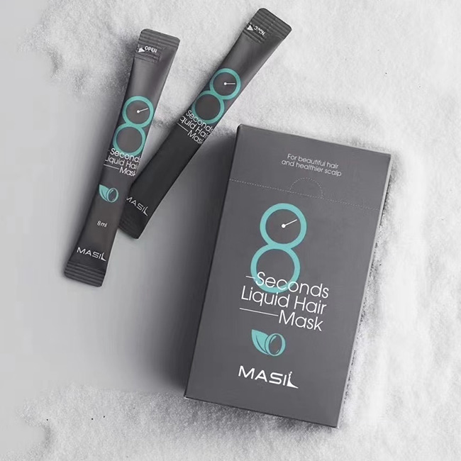 Masil Маска-экспресс для объема волос в саше - 8 Seconds liquid hair mask, 8мл*20шт(8 голубой саше)