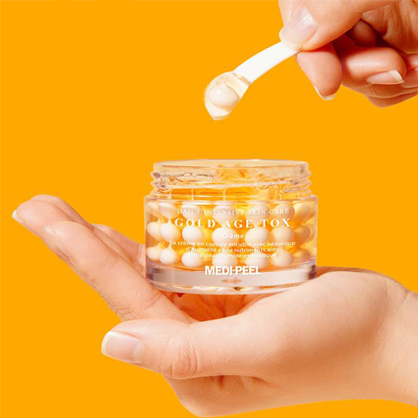 Medi-peel Антивозрастной капсульный крем с экстрактом золотого шелкопряда - Gold Age Tox Cream, 50мл