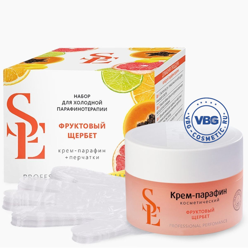 "Start Epil" Набор для холодной парафинотерапии «Фруктовый щербет» (крем-парафин + перчатки), 1шт