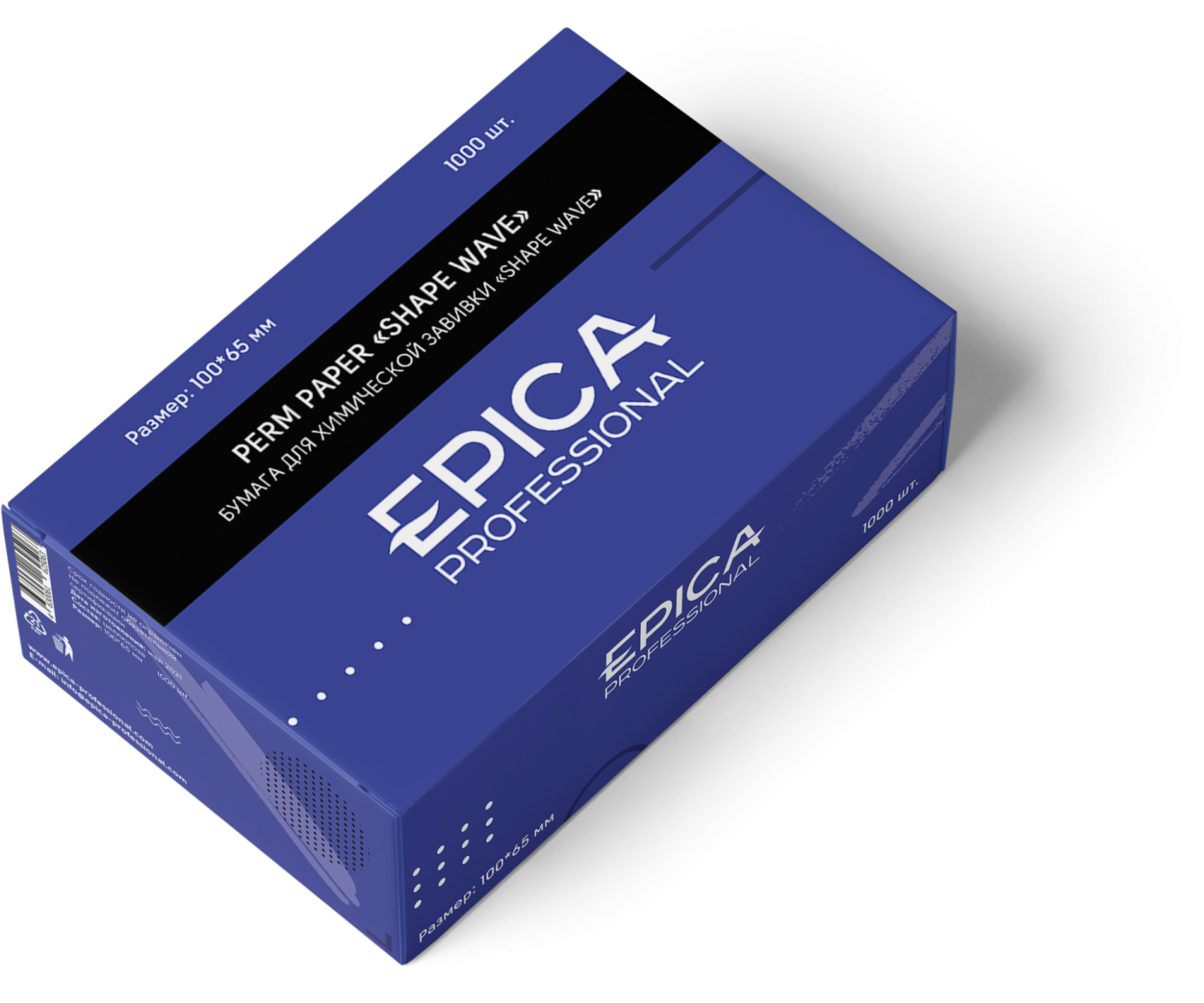 EPICA Бумага для химической завивки «Shape wave» 1000 листов, 100*65 мм