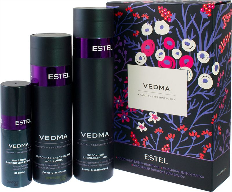 VEDMA Набор VEDMA by ESTEL (Шампунь 250 мл, маска 200 мл, масло-элискир 50 мл)