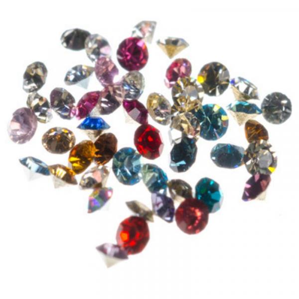 Стразы Swarovski Австрия конусные, 50 шт (в ассорт.)