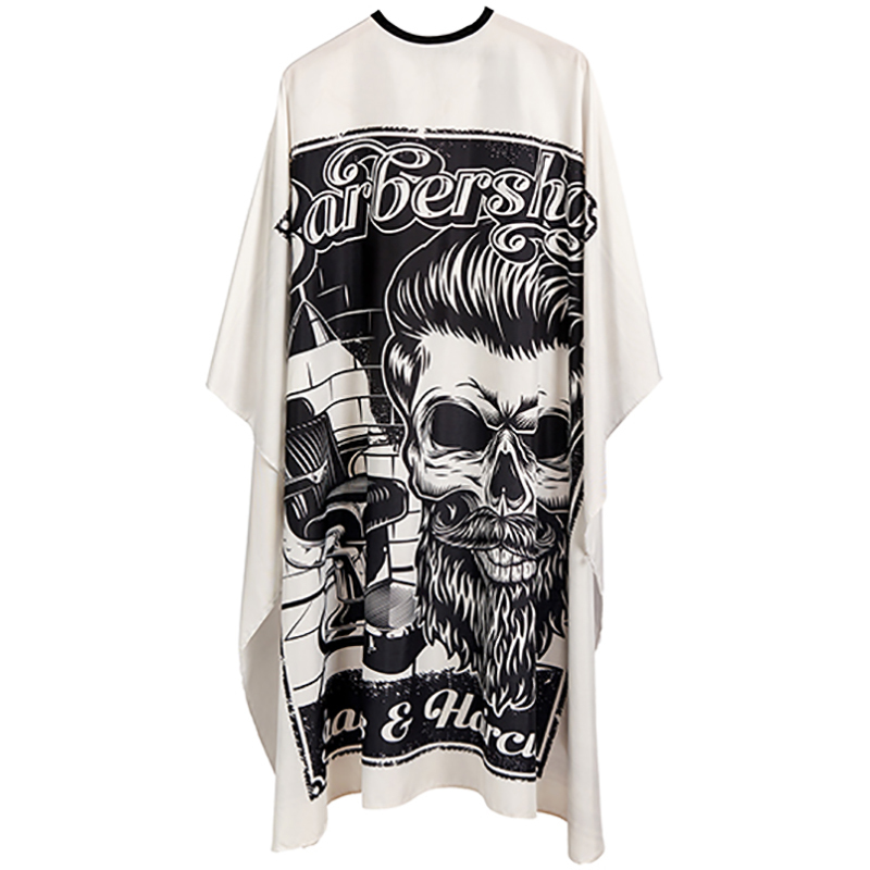 Накидка парикмахерская 140х160см Barber Skull