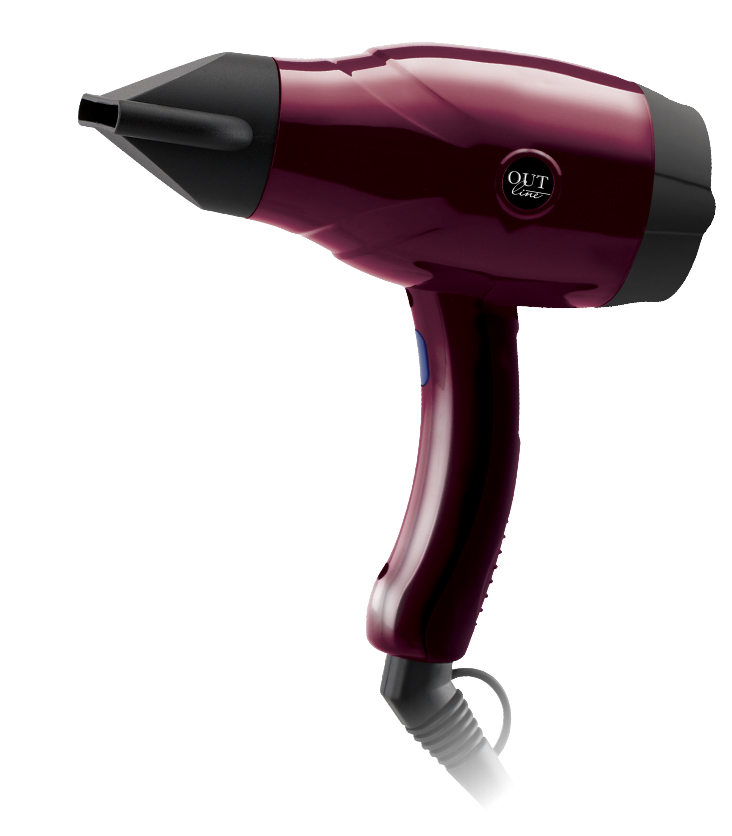 Фен Аутлайн 2000-2200W, цвет винный																
