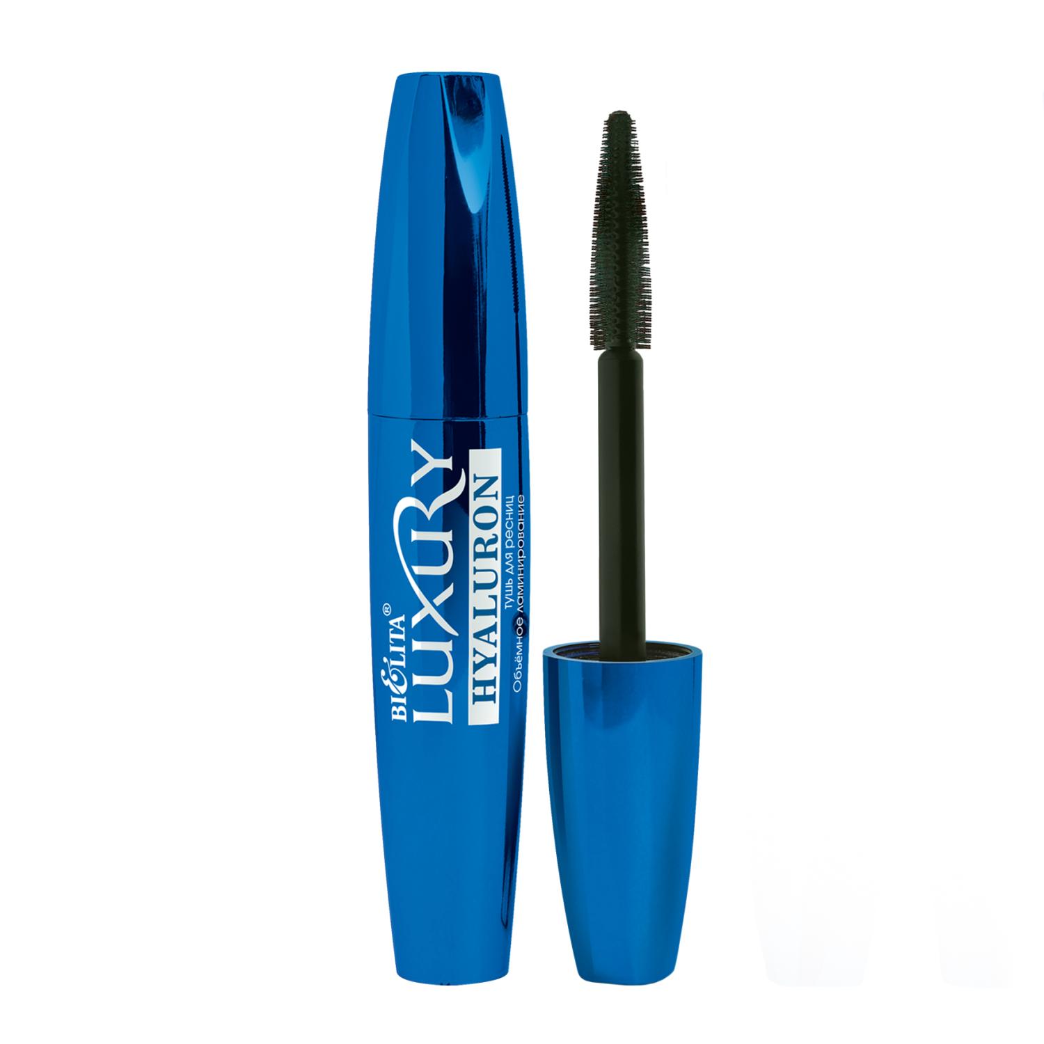 Тушь для ресниц HYALURON Объемное ламинирование, черная LUXURY 12мл