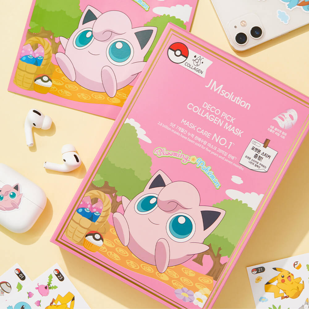 Jm Solution Маска тканевая укрепляющая с коллагеном Pokemon Deco Pick Collagen Mask