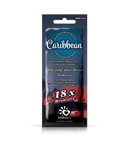 Крем Caribbean (18) с маслом кокоса,экстрактом ягод черники,экстрактом хлопка и бронзантами