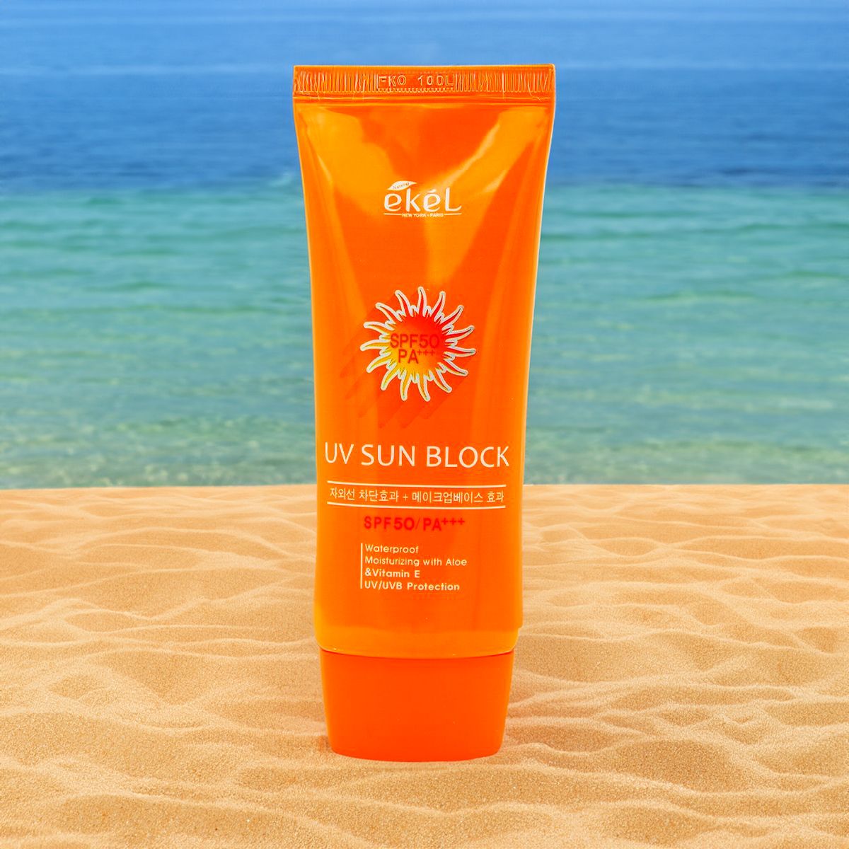 Ekel Крем для лица солнцезащитный осветляющий -Whitening UV sun block SPF 50, 70мл