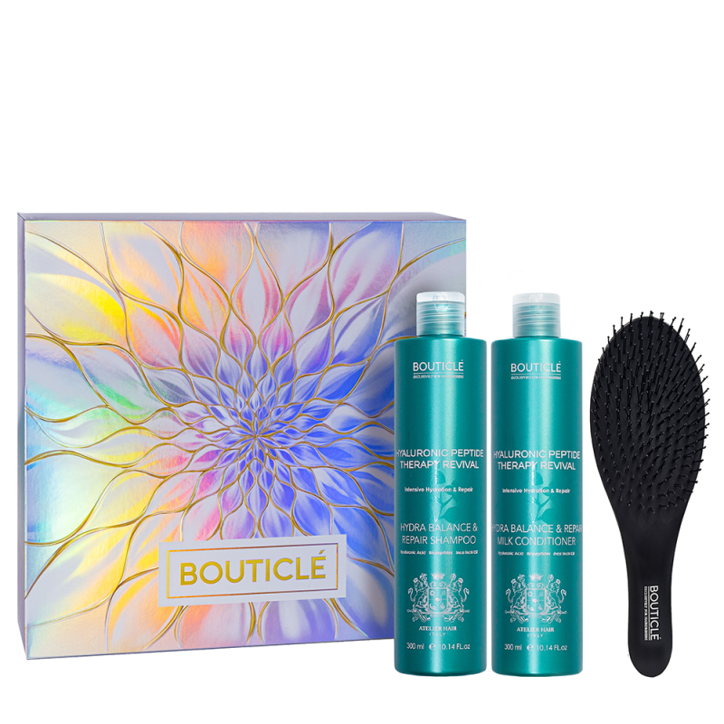 Интенсивное увл. и восст. волос (шампунь 300 мл + кондиционер 300 мл + массажная щетка)