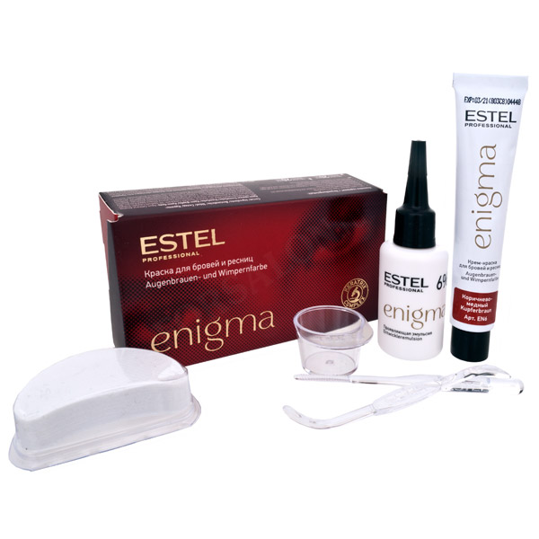 ESTEL ENIGMA Краска д/бровей и ресниц (тон коричнево-медный) 20/20мл