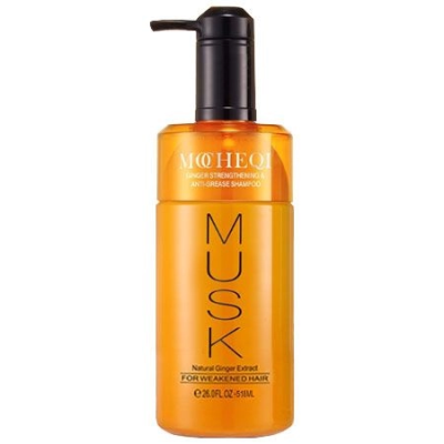 MOCHEQI Шампунь с экстрактом имбиря для поврежденных волос, 518мл
