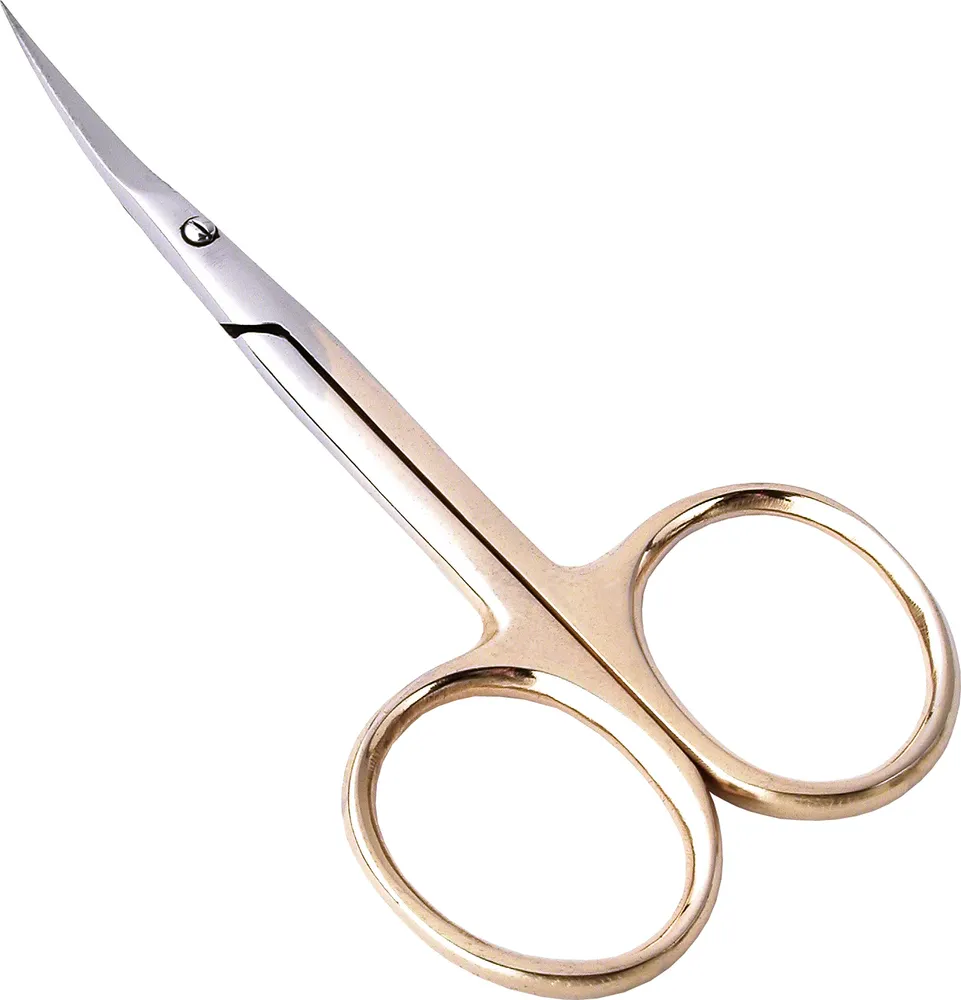 НСС 6 GOLD, ножницы для кутикулы, длинные тонкие лезвия, золотое покрытие