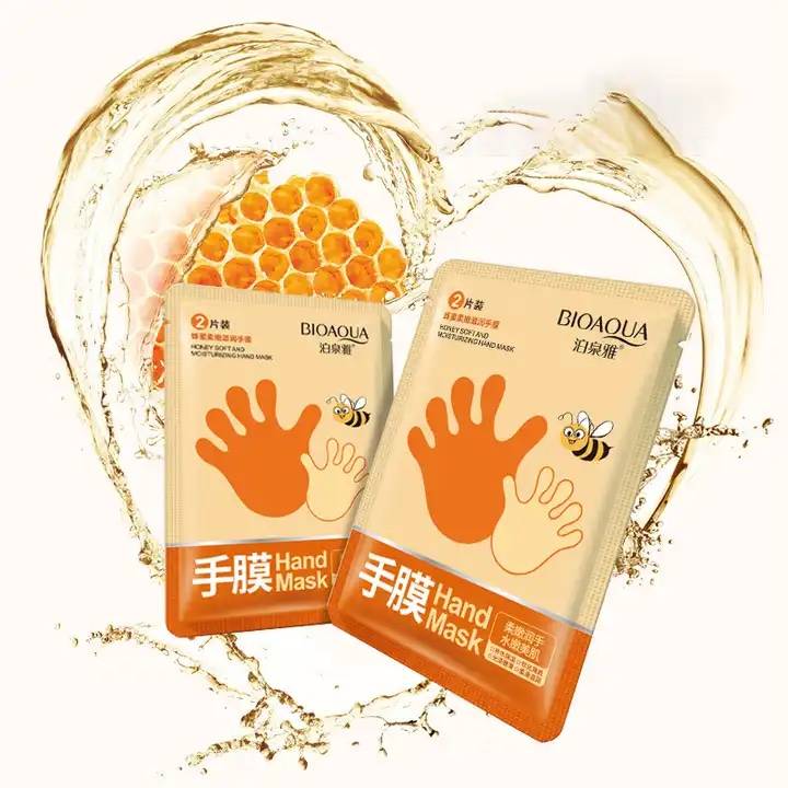 Bioaqua Маска-перчатки для рук медовая