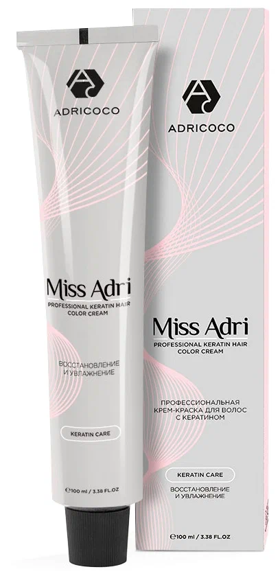 Крем-краска для волос ADRICOCO Miss Adri оттенок 7.00 Блонд интенсивный, 100 мл