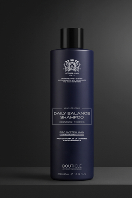 ШАМПУНЬ-БАЛАНС ДЛЯ ЕЖЕДНЕВНОГО ПРИМЕНЕНИЯ ДЛЯ МУЖЧИН - SHAMPOO FOR MEN 1000 мл BOUTICLE 