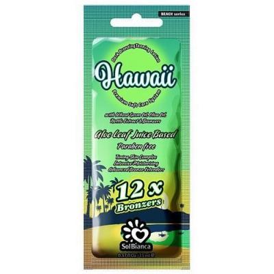 Крем Hawaii (12) с маслом зародышей пшеницы,маслом оливы,экстрактом крапивы и бронзантами 15мл