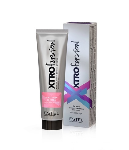 XTRO Candy-pink-elect, Пигмент прямого действия для волос, 100 мл