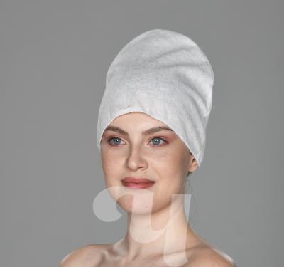 Шапочка для сауны 2-слойная Спанлейс Белый 25 шт/упк